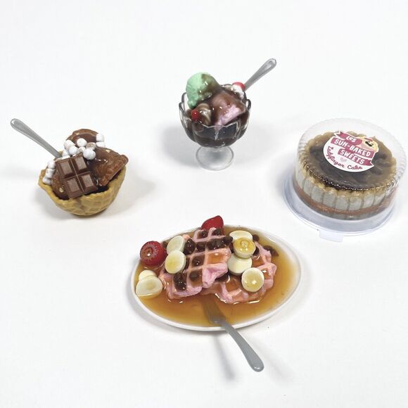 Completed Miniverse Make it Mini Food Tiramisu Ice Cream Sundae Waffles Finished - Picture 3 of 16